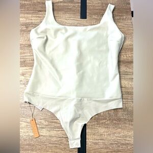 Skims Faux Leather Body Suit Sz XL